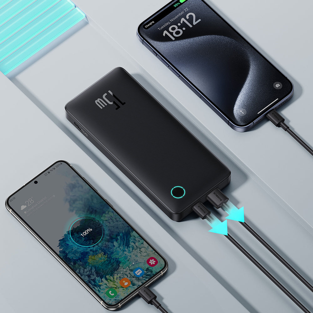 Powerbank Baseus Airpow Lite 10000mAh 15W z kablem Baseus Simple USB-C 30 cm - czarny_3