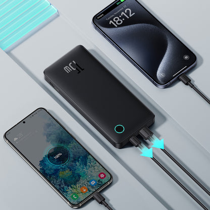 Powerbank Baseus Airpow Lite 10000mAh 15W z kablem Baseus Simple USB-C 30 cm - czarny_3