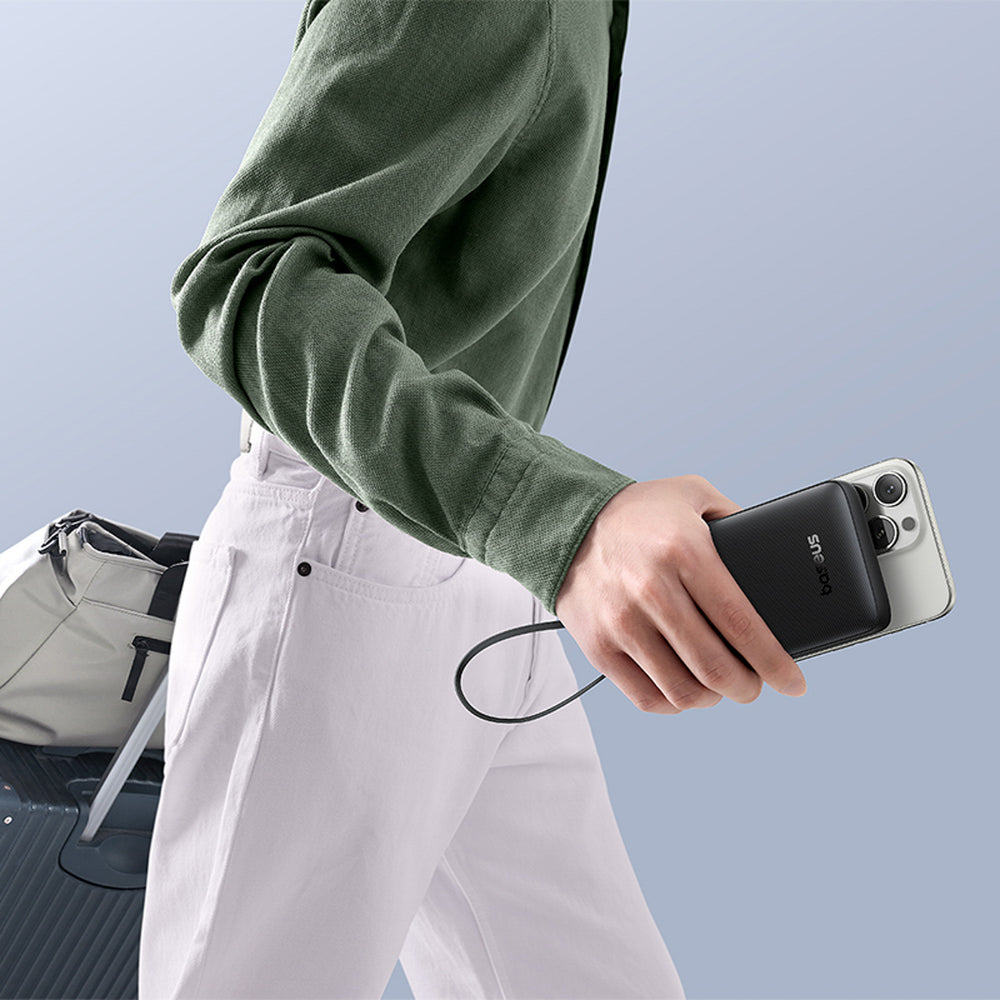 Powerbank Baseus Bipow 2 10000mah 20W z cyfrowym wyświetlaczem z wbudowanym kablem USB-C - czarny_10