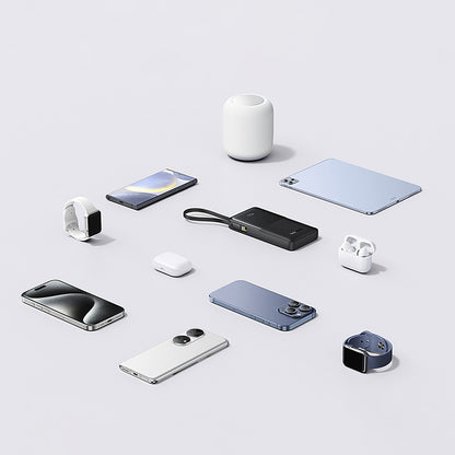 Powerbank Baseus Bipow 2 10000mah 20W z cyfrowym wyświetlaczem z wbudowanym kablem USB-C - czarny_16