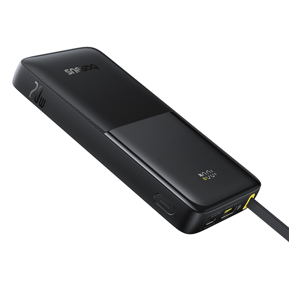 Powerbank Baseus Bipow 2 10000mah 20W z cyfrowym wyświetlaczem z wbudowanym kablem USB-C - czarny_2