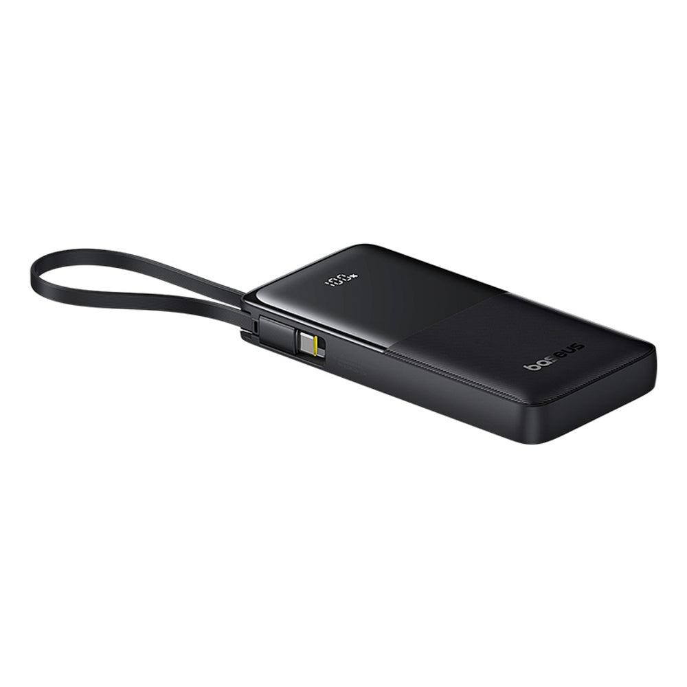 Powerbank Baseus Bipow 2 10000mah 20W z cyfrowym wyświetlaczem z wbudowanym kablem USB-C - czarny_3