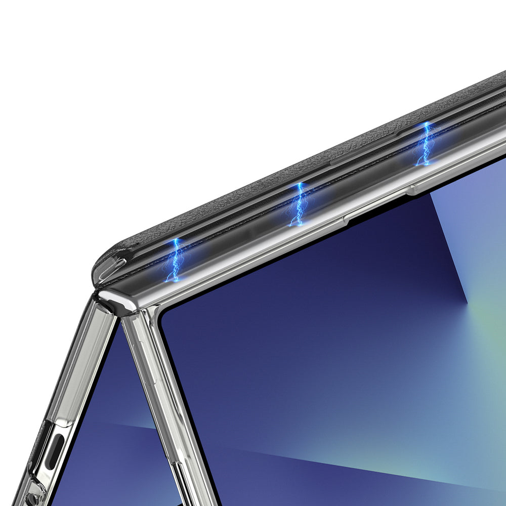 Dux Ducis Stex Case for Samsung Galaxy Z Fold 7 with 360° Stand - Black_9