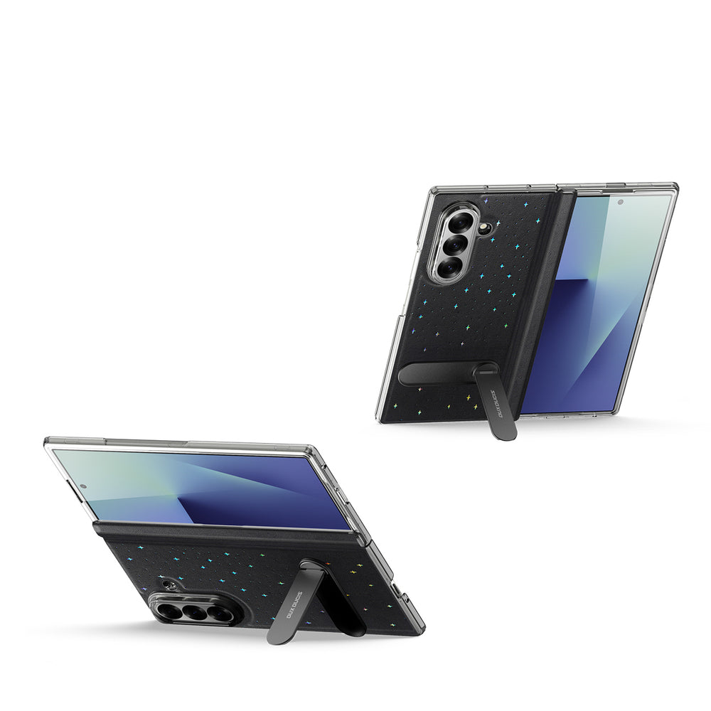 Dux Ducis Stex Case for Samsung Galaxy Z Fold 7 with 360° Stand - Black_10