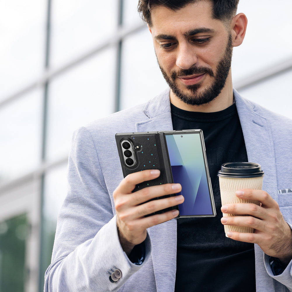 Dux Ducis Stex Case for Samsung Galaxy Z Fold 7 with 360° Stand - Black_12