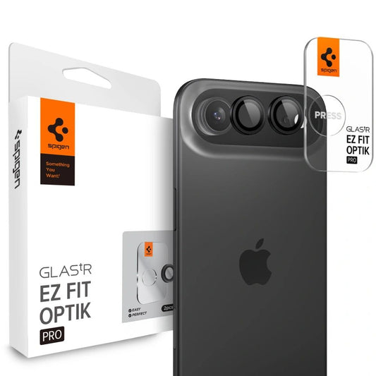 Spigen Optik Pro Glas.tR ”EZ FIT” Camera Cover 2-pack for iPhone Air - Black_0