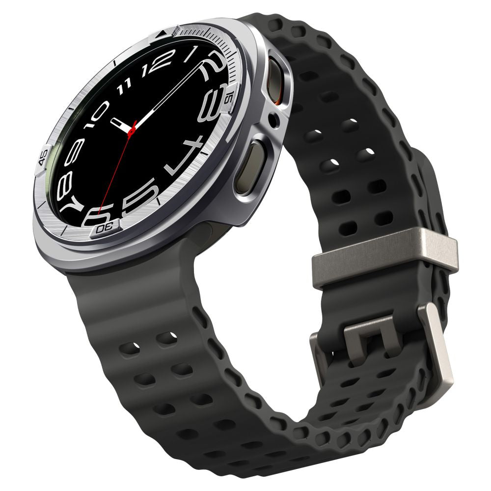 Spigen Bezel Tune Pro Pilot Cover for Samsung Galaxy Watch 8 44mm - Silver_9