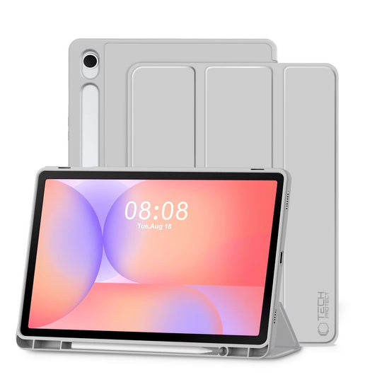 Tech-Protect SmartCase Pen Case for Samsung Galaxy Tab S9 11.0 / S9 FE / S10 FE / S10 Lite 10.9 X710 / X716B / X510 / X516B / X520 / X526 / X400 / X406B - Gray_0