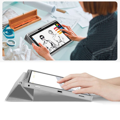 Tech-Protect SmartCase Pen Case for Samsung Galaxy Tab S9 11.0 / S9 FE / S10 FE / S10 Lite 10.9 X710 / X716B / X510 / X516B / X520 / X526 / X400 / X406B - Gray_8