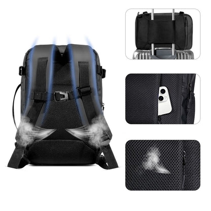 Tech-Protect Defender S50 Backpack for Ryanair &amp; Wizzar, 20L Laptop - Black_6