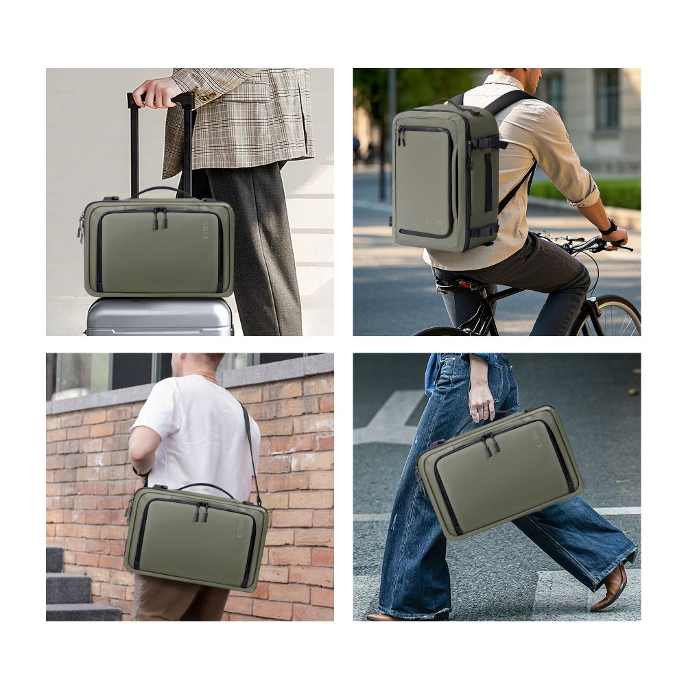 Tech-Protect Defender S50 Backpack for Ryanair &amp; Wizzar, 20L Laptop - Olive_7