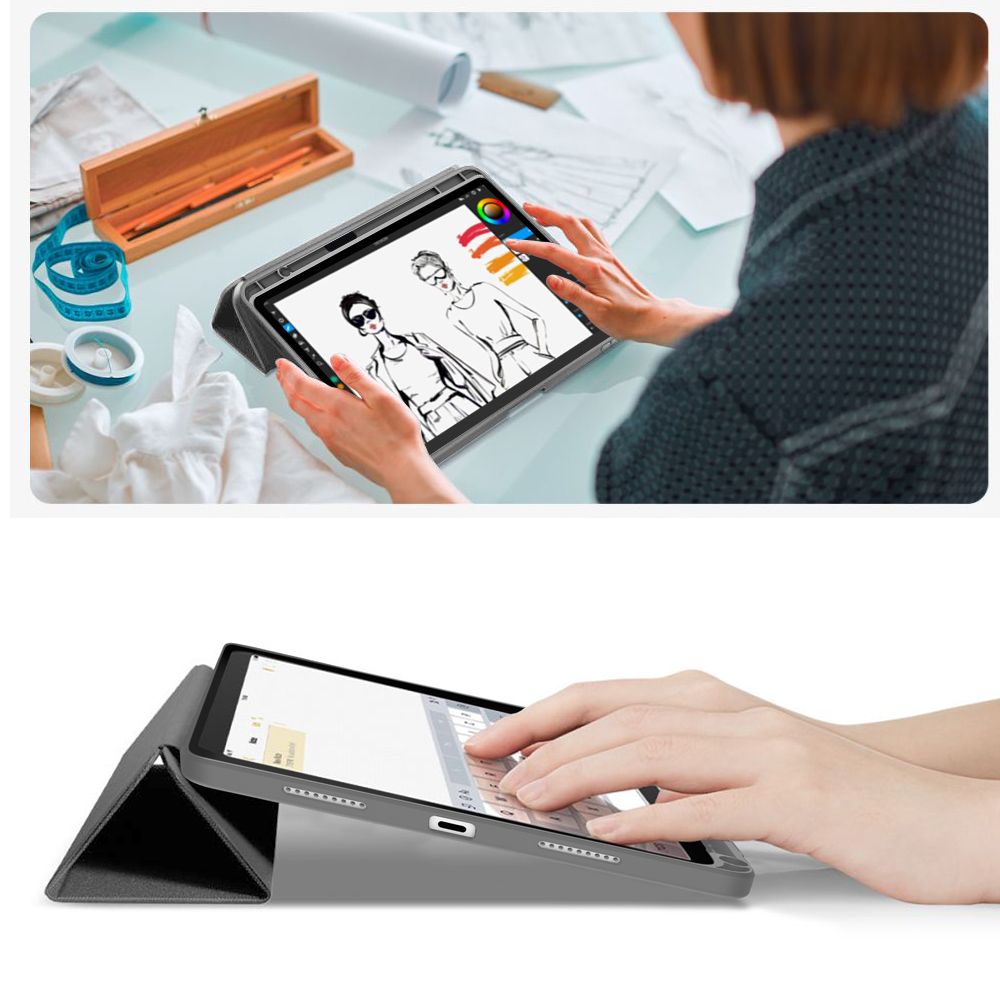 Tech-Protect SC Pen Canvas Case for iPad 10.9” 2022 / iPad 11” 2025 - Gray_10