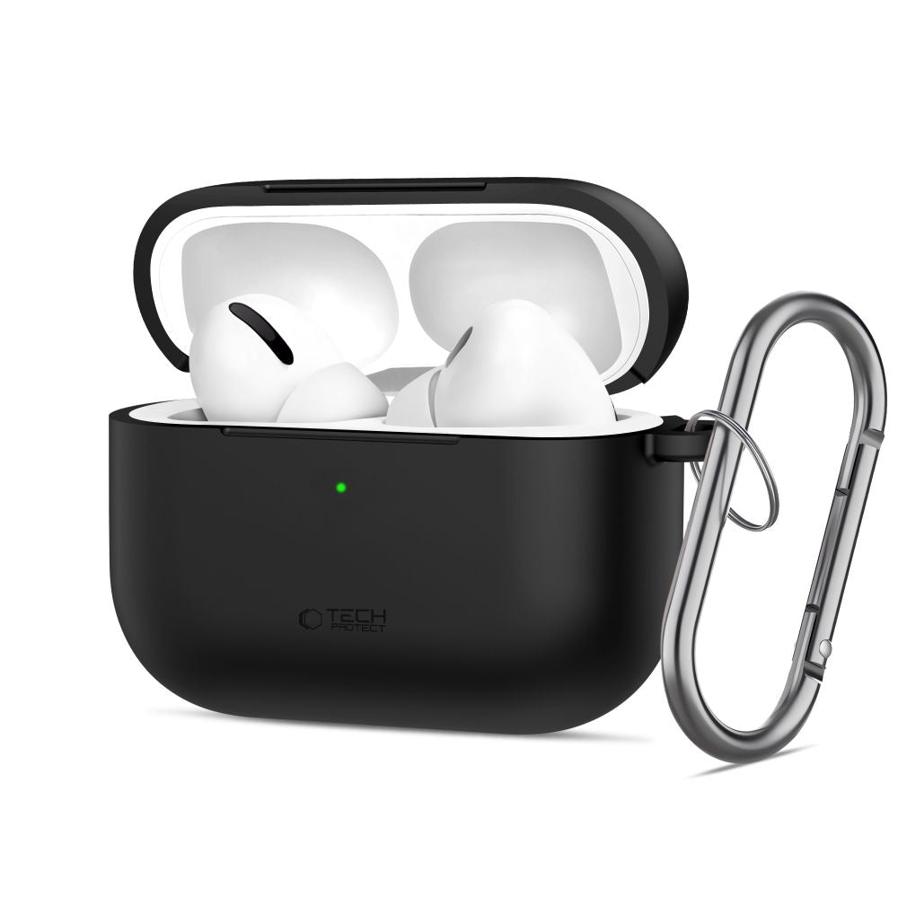 Tech-Protect Silicone Hook Case for AirPods Pro 3 - Black_0
