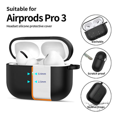 Tech-Protect Silicone Hook Case for AirPods Pro 3 - Black_3