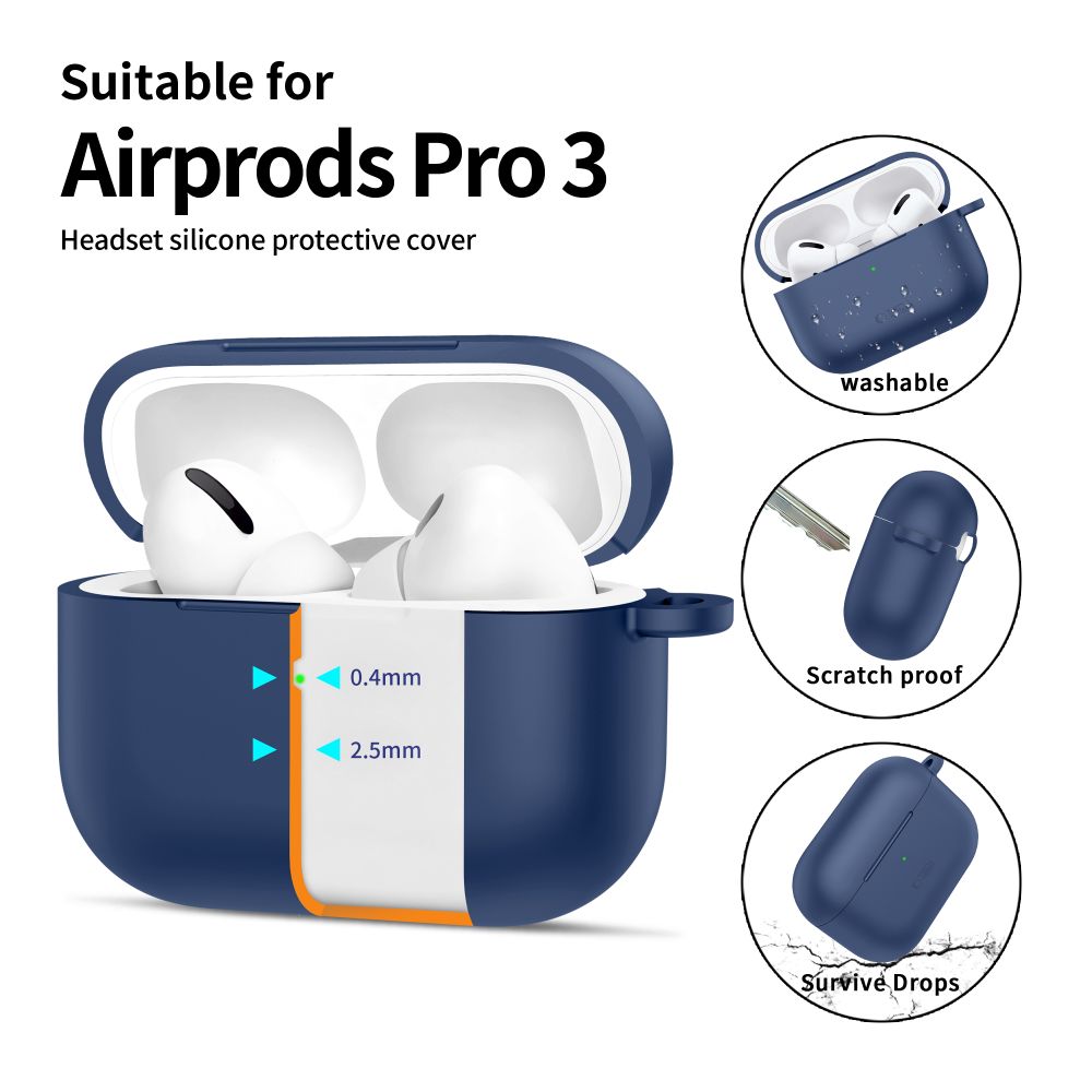Tech-Protect Silicone Hook Case for AirPods Pro - Navy Blue_3