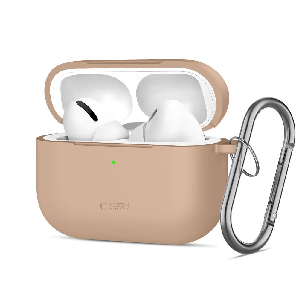 Tech-Protect Silicone Hook Case for AirPods Pro - Beige_0
