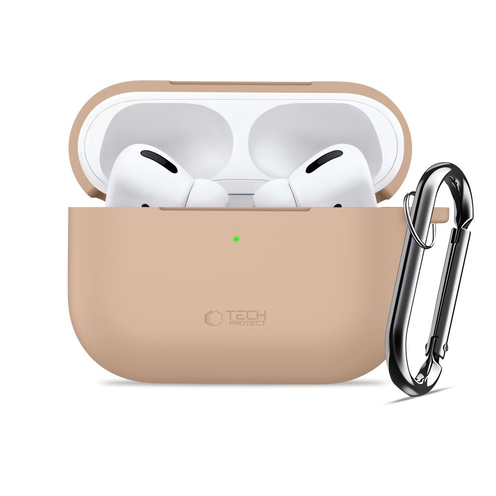 Tech-Protect Silicone Hook Case for AirPods Pro - Beige_2