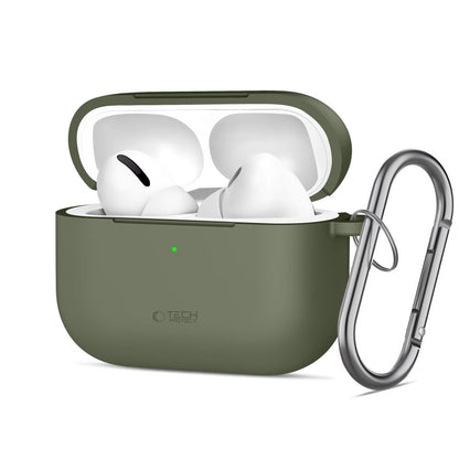 Tech-Protect Silicone Hook Case for AirPods Pro - Olive_0