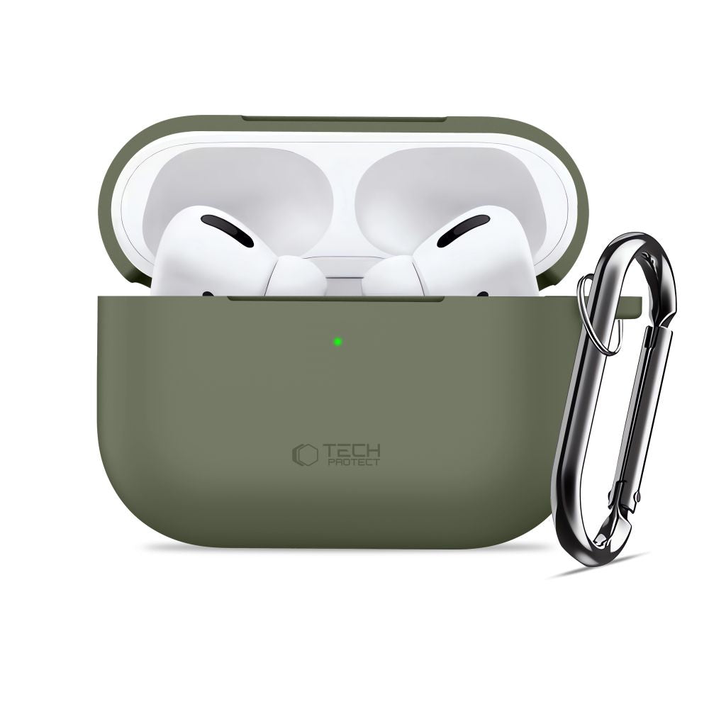 Tech-Protect Silicone Hook Case for AirPods Pro - Olive_2