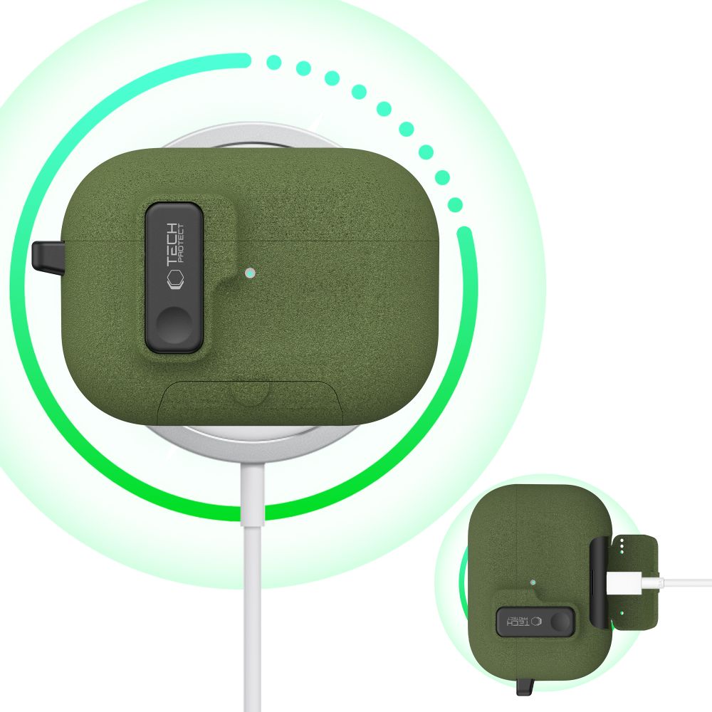 Tech-Protect Slim Hook Case for AirPods Pro 3 - Green_5