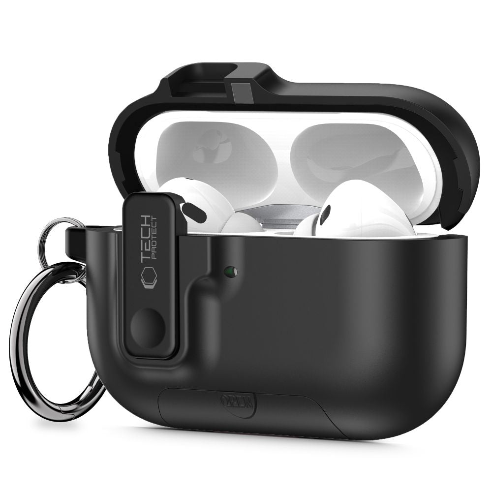 Tech-Protect Slim Hook Case for AirPods Pro 3 - Black_0
