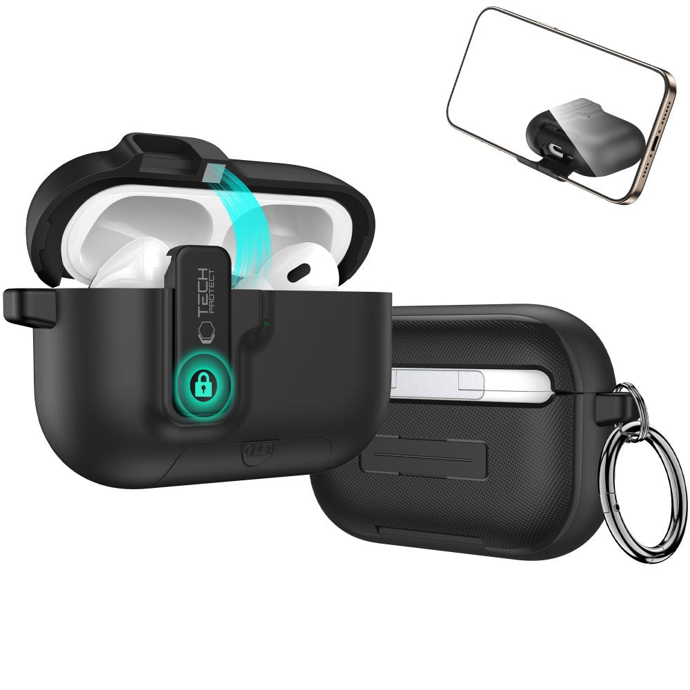 Tech-Protect Slim Hook Case for AirPods Pro 3 - Black_3
