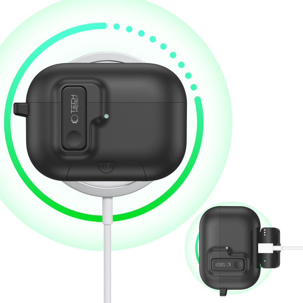 Tech-Protect Slim Hook Case for AirPods Pro 3 - Black_5