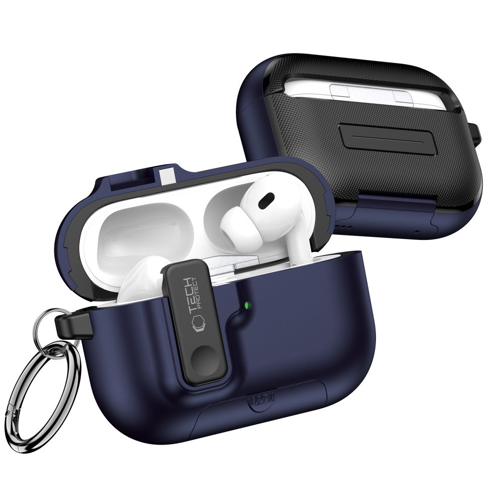Tech-Protect Slim Hook Case for AirPods Pro 3 - Navy Blue_2