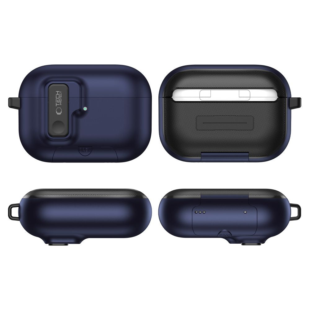 Tech-Protect Slim Hook Case for AirPods Pro 3 - Navy Blue_4
