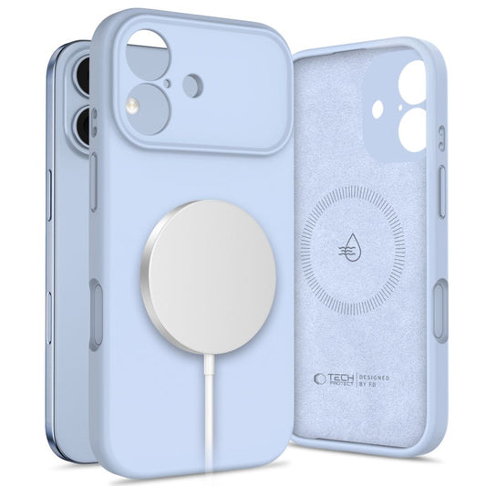 Tech-Protect Silicone MagSafe Case for iPhone 17 - Blue_0