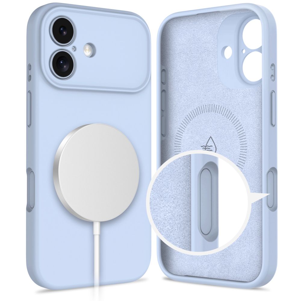 Tech-Protect Silicone MagSafe Case for iPhone 17 - Blue_1