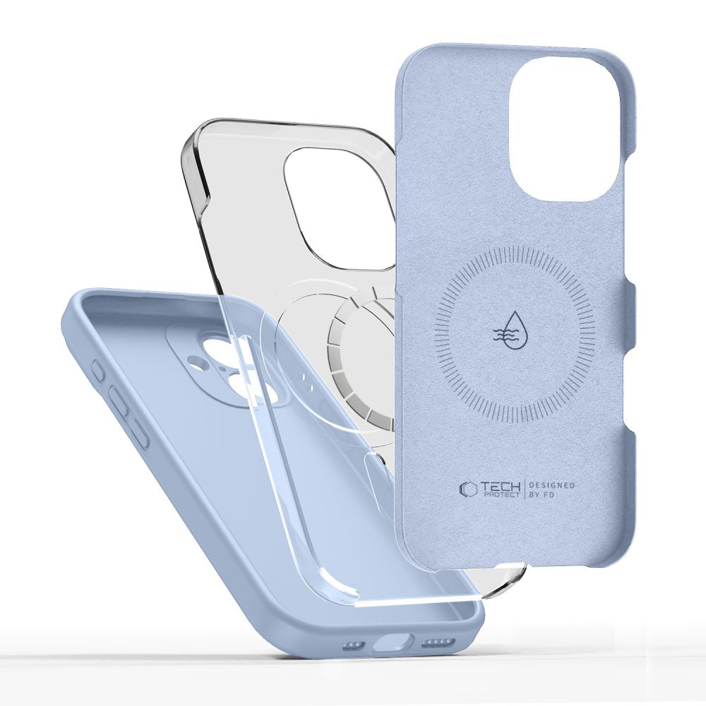 Tech-Protect Silicone MagSafe Case for iPhone 17 - Blue_2