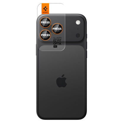 Camera Lens Protector Spigen GlastR EZ FIT Optik Pro for Apple iPhone 17 Pro Max / 17 Pro, 2-Pack, Orange AGL10123_1