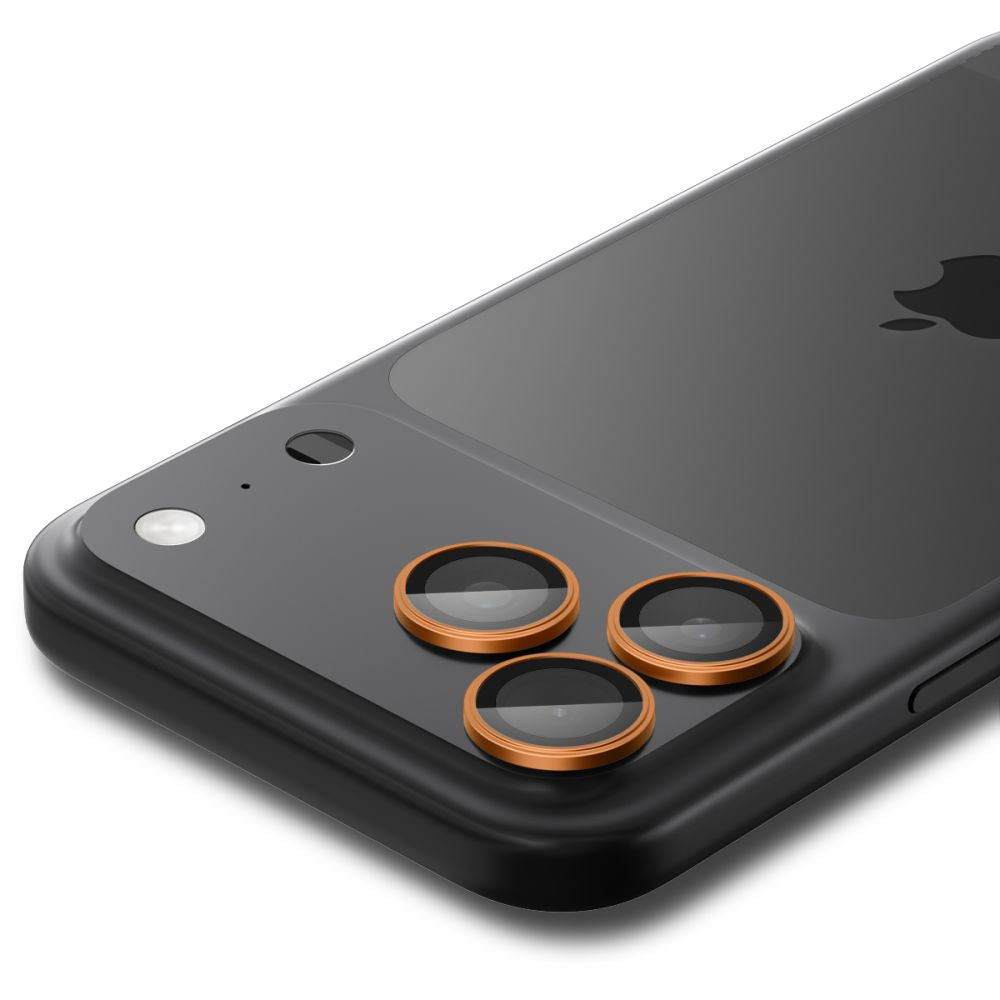 Camera Lens Protector Spigen GlastR EZ FIT Optik Pro for Apple iPhone 17 Pro Max / 17 Pro, 2-Pack, Orange AGL10123_3