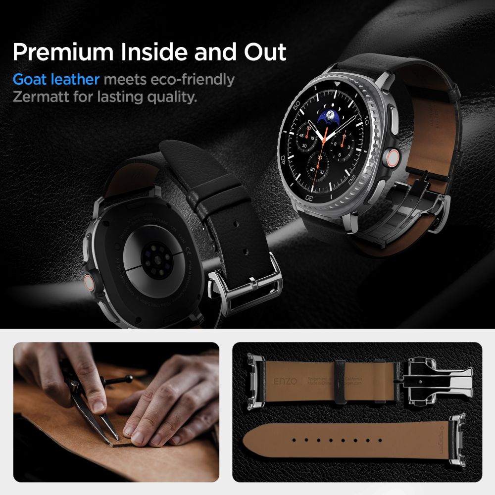 Spigen Enzo Strap for Samsung Galaxy Watch 40/44/46 mm - Black_6