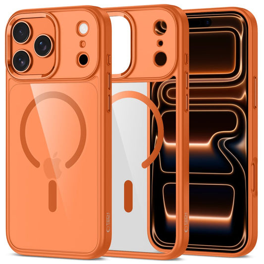 Tech-Protect MagMat MagSafe Case for iPhone 17 Pro - Transparent Orange_0