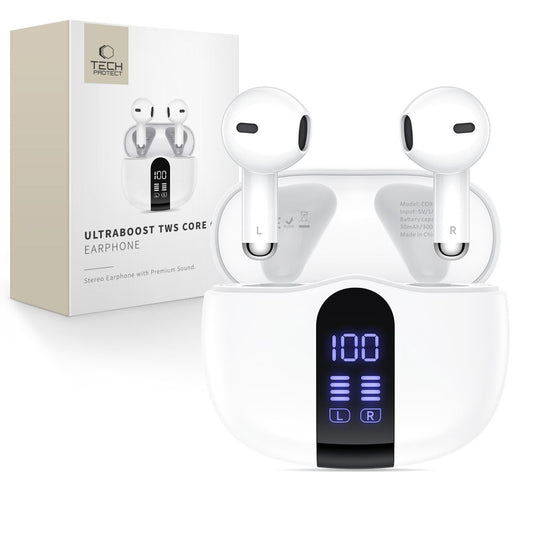 Tech-Protect UltraBoost TWS Core G2 Headphones - White_0