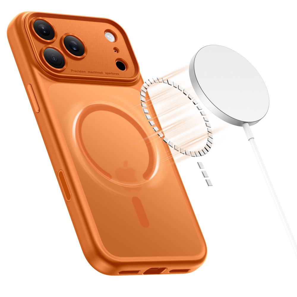 Tech-Protect Magpeak MagSafe CC Case for iPhone 17 Pro - Orange_2