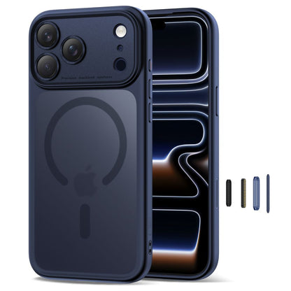 Tech-Protect Magpeak Magsafe CC Case for iPhone 17 Pro Max - Matte Navy Blue_1