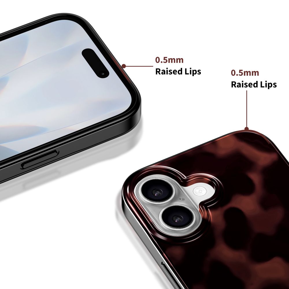 Tech-Protect Lamano MagSafe case for iPhone 17 - black and red_3