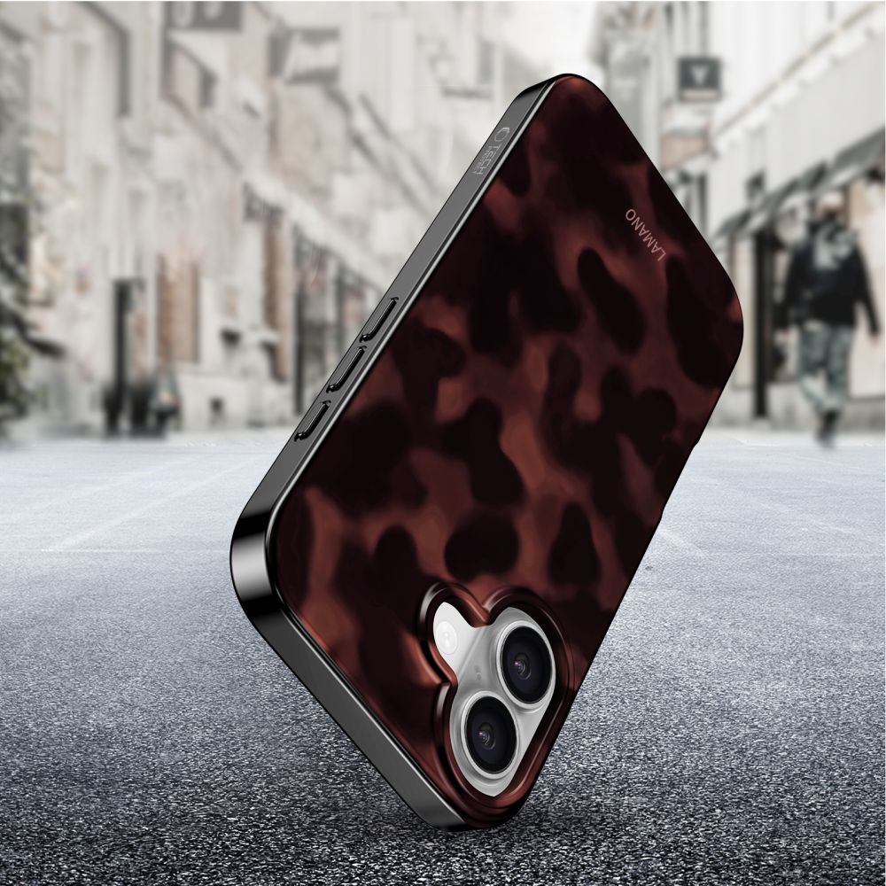 Tech-Protect Lamano MagSafe case for iPhone 17 - black and red_5