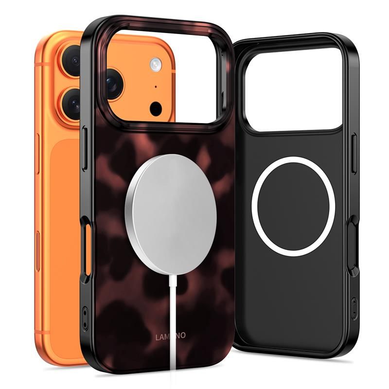 Tech-Protect Lamano MagSafe Case for iPhone 17 Pro Max - Black and Red_1