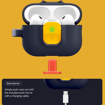Spigen Nano Pop Case for AirPods Pro 3 - Navy Blue and Yellow_2