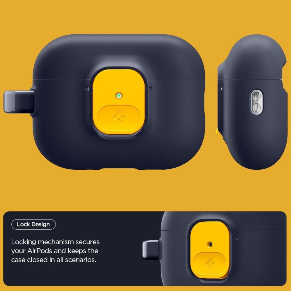 Spigen Nano Pop Case for AirPods Pro 3 - Navy Blue and Yellow_3
