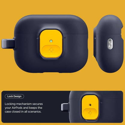 Spigen Nano Pop Case for AirPods Pro 3 - Navy Blue and Yellow_3
