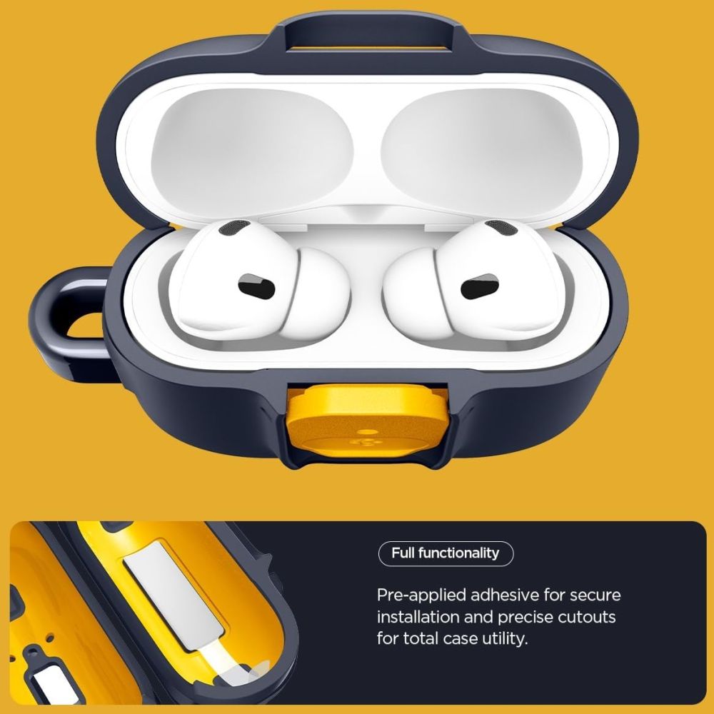 Spigen Nano Pop Case for AirPods Pro 3 - Navy Blue and Yellow_4
