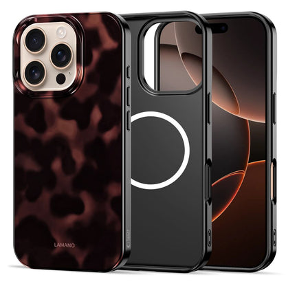 Tech-Protect Lamano MagSafe case for iPhone 16 Pro - black and red_0