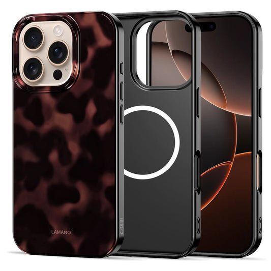 Tech-Protect Lamano MagSafe case for iPhone 16 Pro - black and red_0