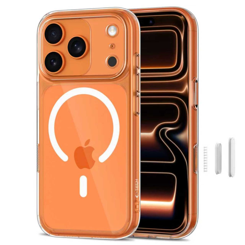 Tech-Protect Magpeak Magsafe CC Case for iPhone 17 Pro - Clear_1
