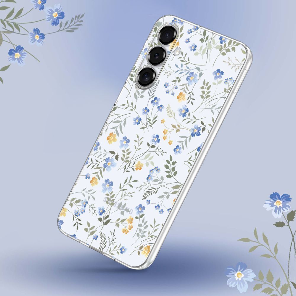 Tech-Protect FlexAir Case for Xiaomi Redmi 15C 173mm / Poco 85C 173mm - Daisies with Leaves_1